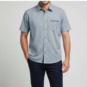 Ted Baker Men's Short sleeve button down shirt size 7